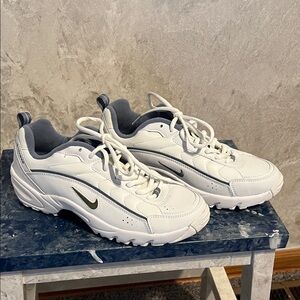 Reebok brand White and Gray Athletic Sneakers